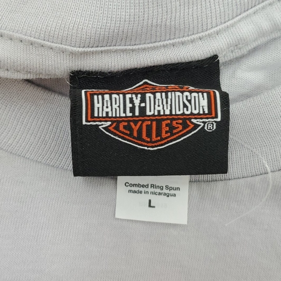 Harley Davidson graphic top t-shirt cotton size L - Picture 5 of 6